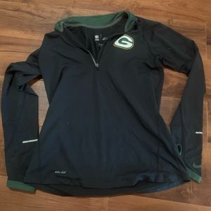 Nike Green Bay packer quarter zip